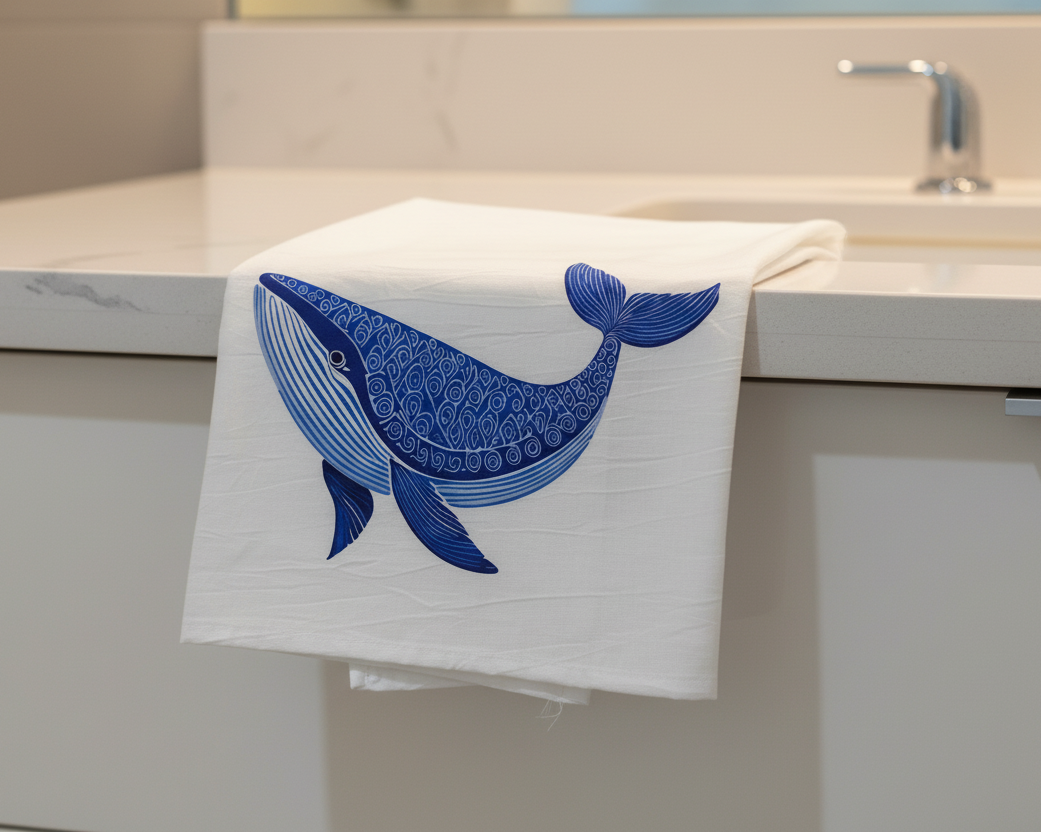 Tea Towel - WHALE