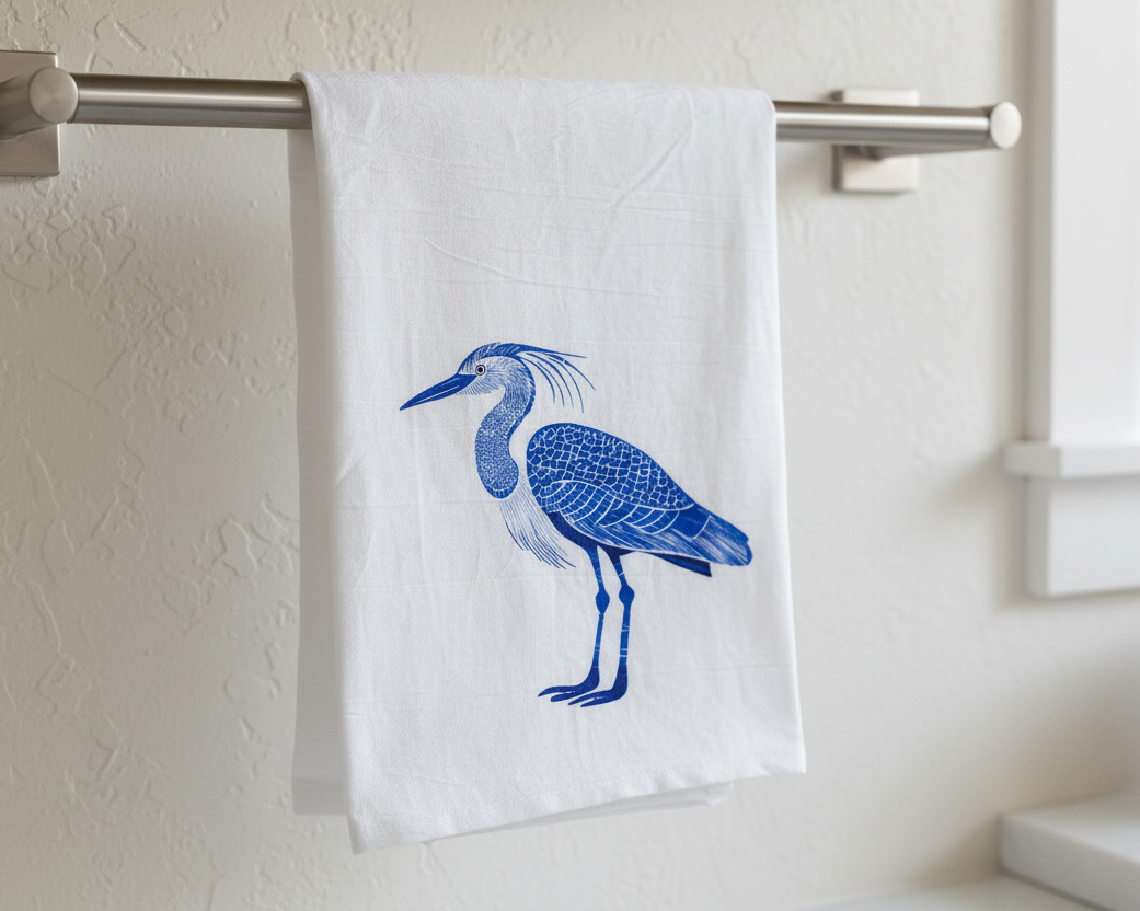 Tea Towel - HERON (2)