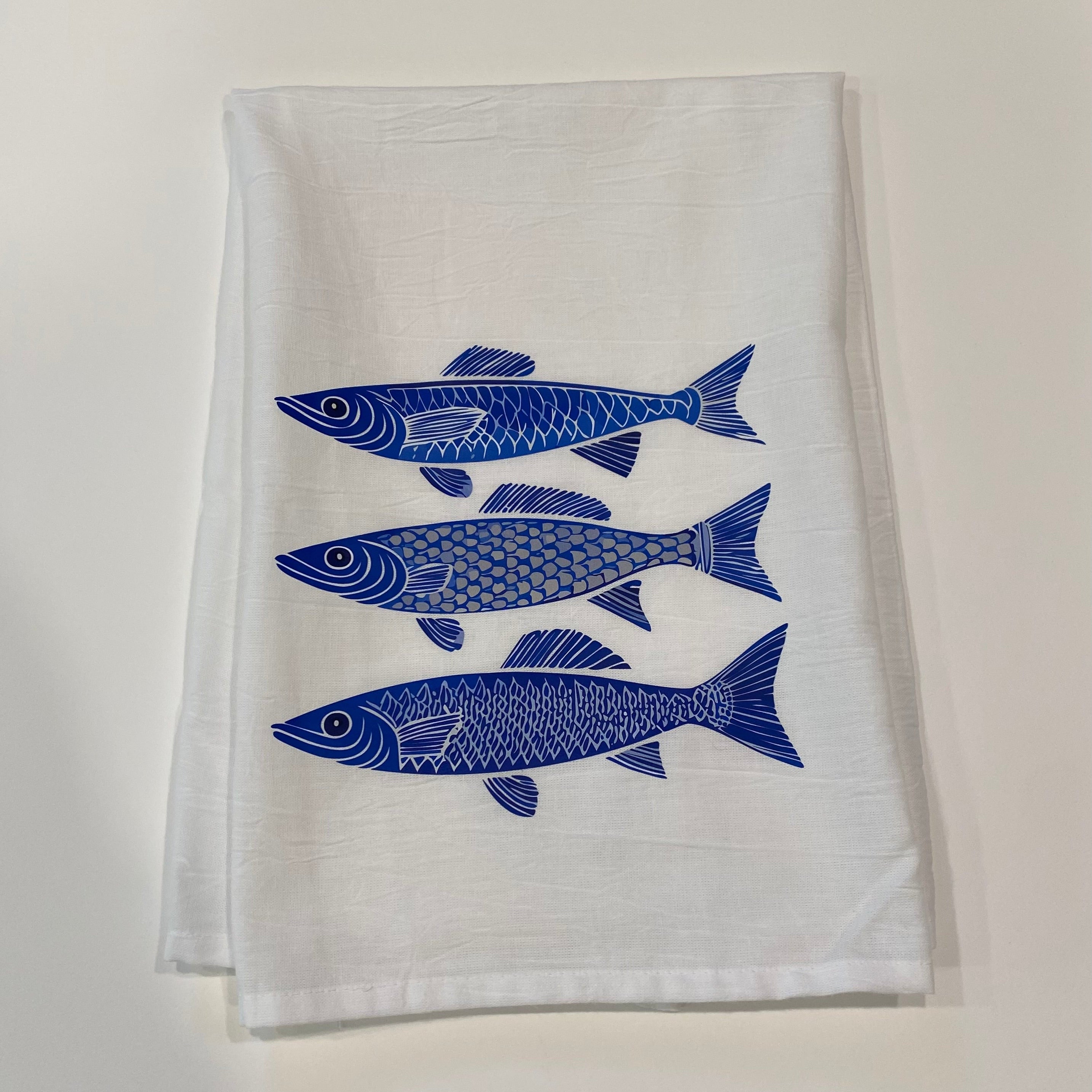 Tea Towel - 3 FISH (2)